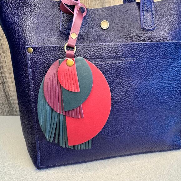 Portland Leather Picasso Tassel Bag Charm ENCHANTED Picasso Tassel Boho - Picture 2 of 6